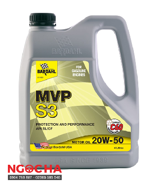 Dầu Nhớt Bardahl MVP S3 API SN 4L