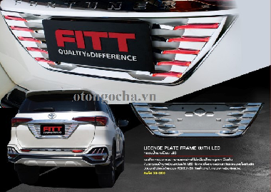 Ốp Biển Số Có Đèn Led FITT Thái Lan Fortuner 2017