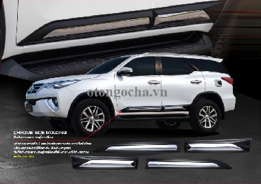 Ốp Sườn Cửa 4 Cánh FITT Thái Lan Fortuner 2017